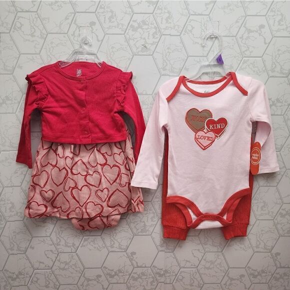 Nwt Girls Valentine's Day Clothes Bundle - Picture 2 of 9